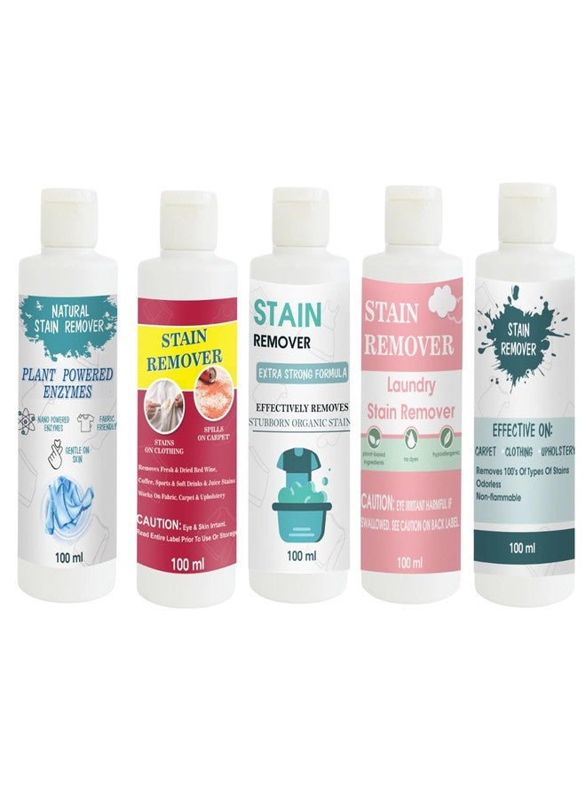 TOOVUS Stain Remover Combo Pack of Shirt, Red, Doll, Pink and Sky Stain Remover | Multi-Surface Cleaning Solution for Clothes, Fabrics, Upholstery (100 g Each) - Image 1